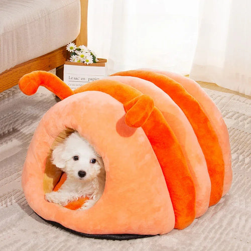 Cartoon Caterpillar Pet Nest | Winter Warm Cat Nest | Cute Dog House