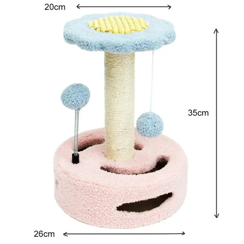 4-in-1 Flower Cat Scratcher | Cat Scratching Post | Flower Cat Activity Tree