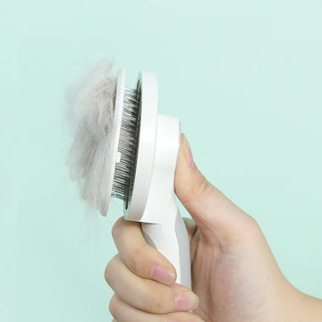 Self Cleaning Slicker Brush for Cat Removes Undercoat Tangled - BaconPaw