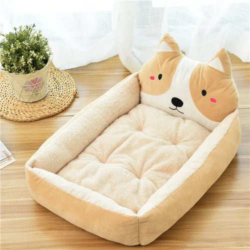 Animal Cartoon Pet Bed | Animal Cartoon Shaped Kennels Lounger Sofa