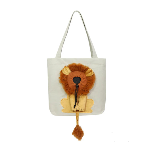 Cute Lion Design Pet Carrier Bag | Pet Cat Carrier Bags