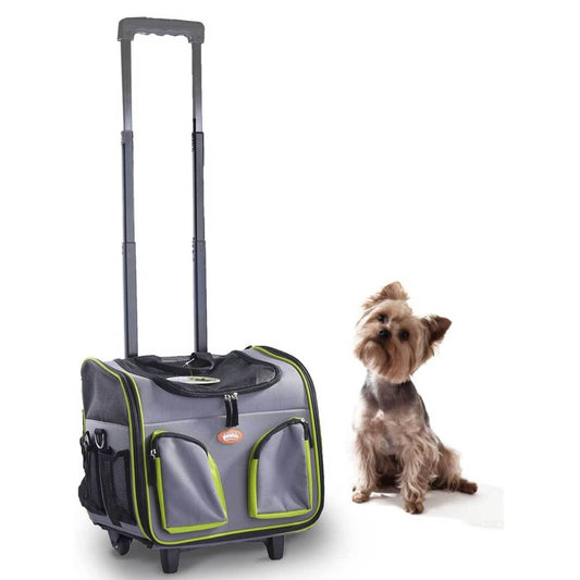 Pet Trolley | Dog Cat Puppy Travel Wheeled Cart Portable Foldable