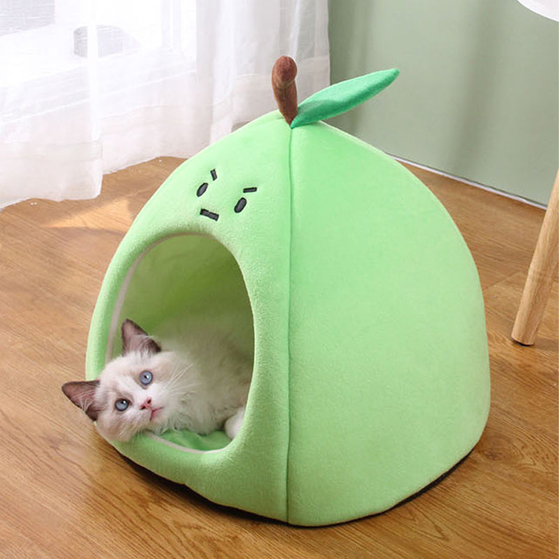 Animal Shape Pet House | Cute Cartoon Pet Bed Cat Dog Nest