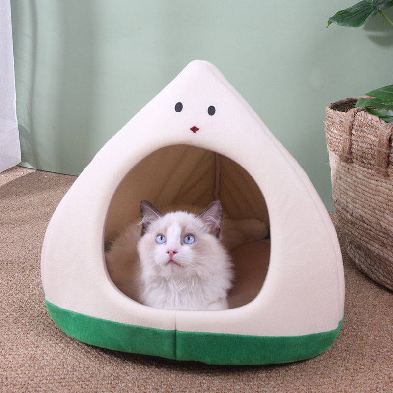 Animal Shape Pet House | Cute Cartoon Pet Bed Cat Dog Nest