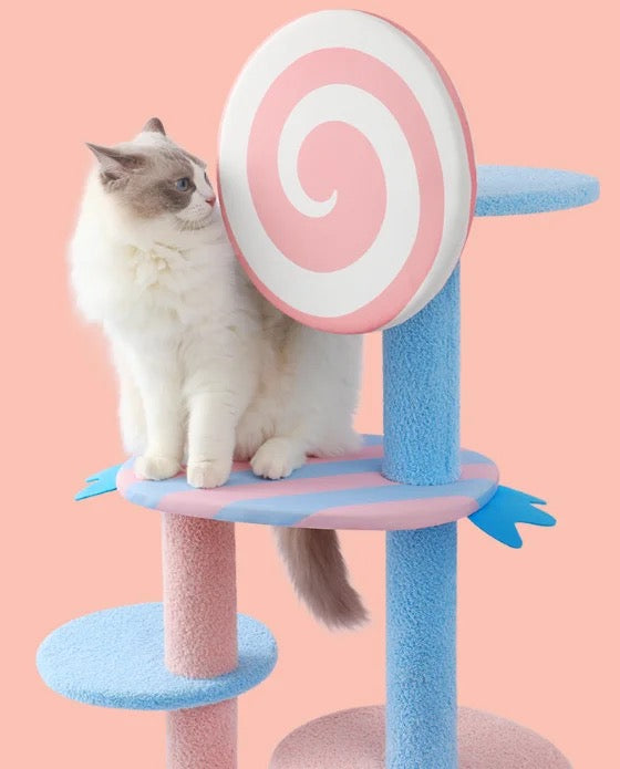 Pink Lollipop Cat Tree 