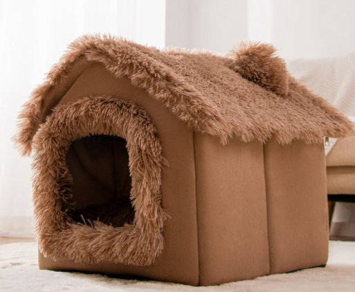 Foldable Dog House | Nest Warm Enclosed Cave Sofa