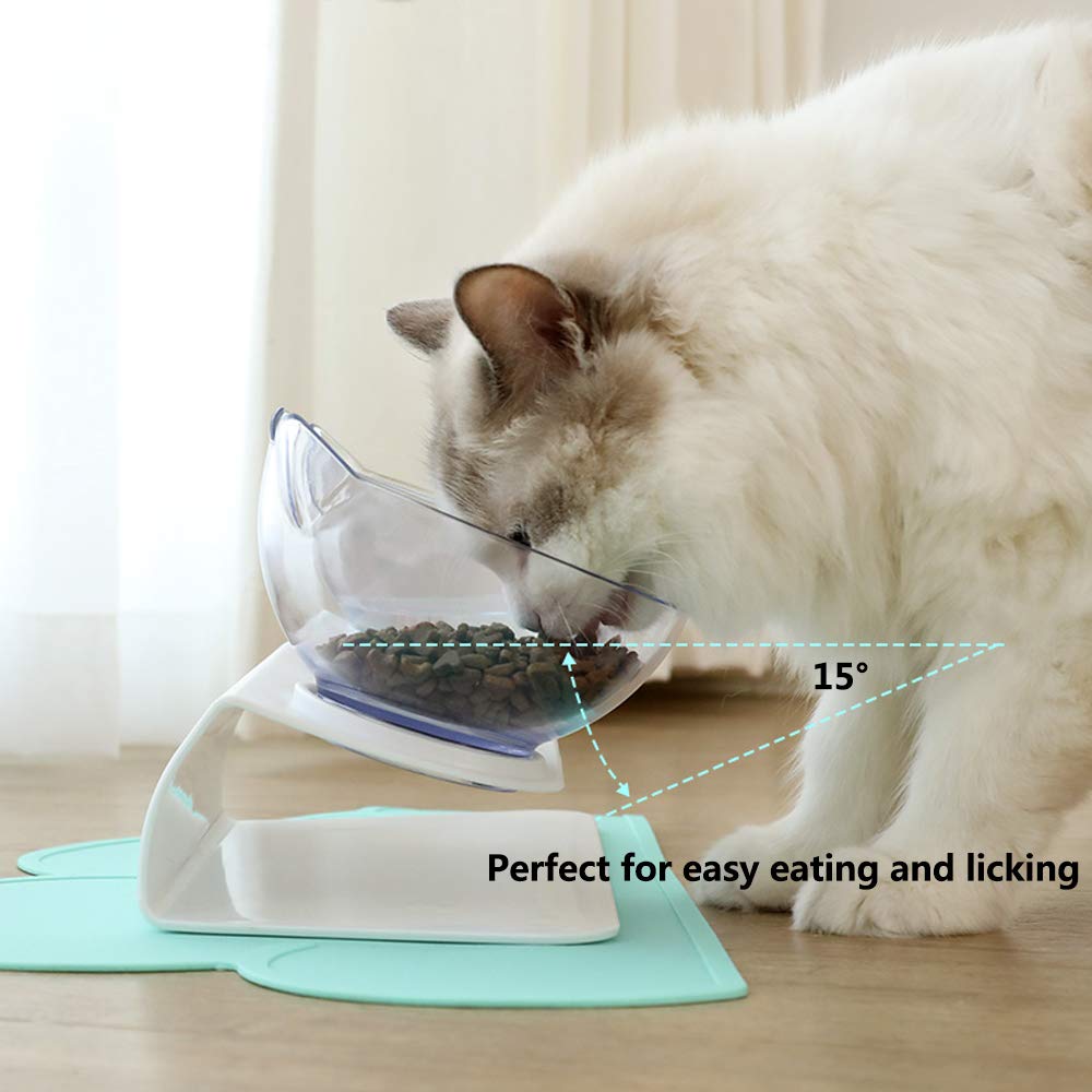 Non Slip Double Cat Bowl With Raised Stand | Pet Food | Cat Feeder