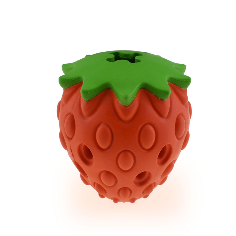 Pet Toy Chew | Resistant Strawberry Leak Food Ball