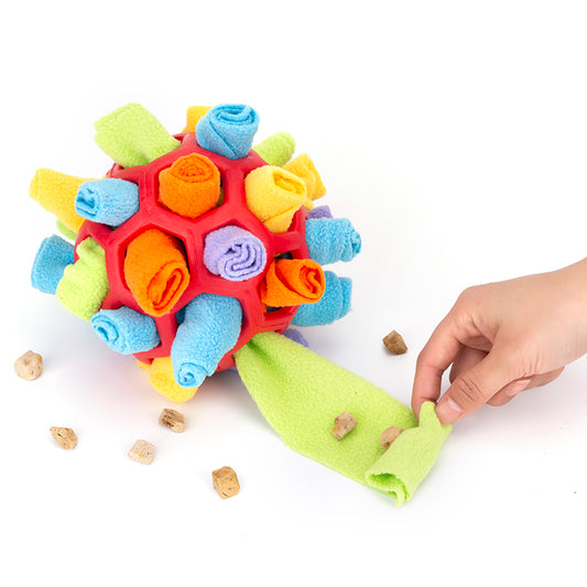 Pet Dog Sniff & Snack Puzzle Ball | Interactive Dog Puzzle Toys