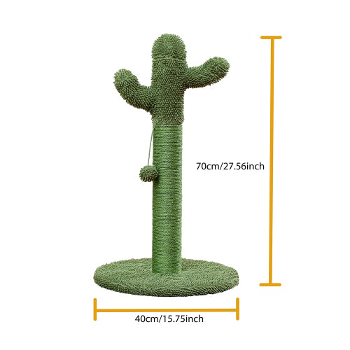 Cactus Cat Scratching Post with Natural Sisal Rope - BaconPaw