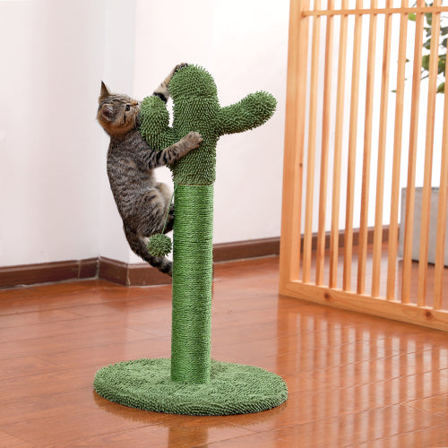 Cactus Cat Scratching Post with Natural Sisal Rope - BaconPaw