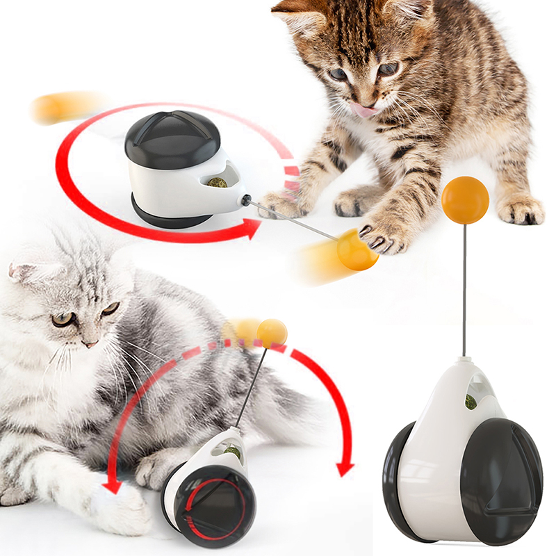 Tumbler Balanced Wheel Swinging Ball Cat Toy - BaconPaw