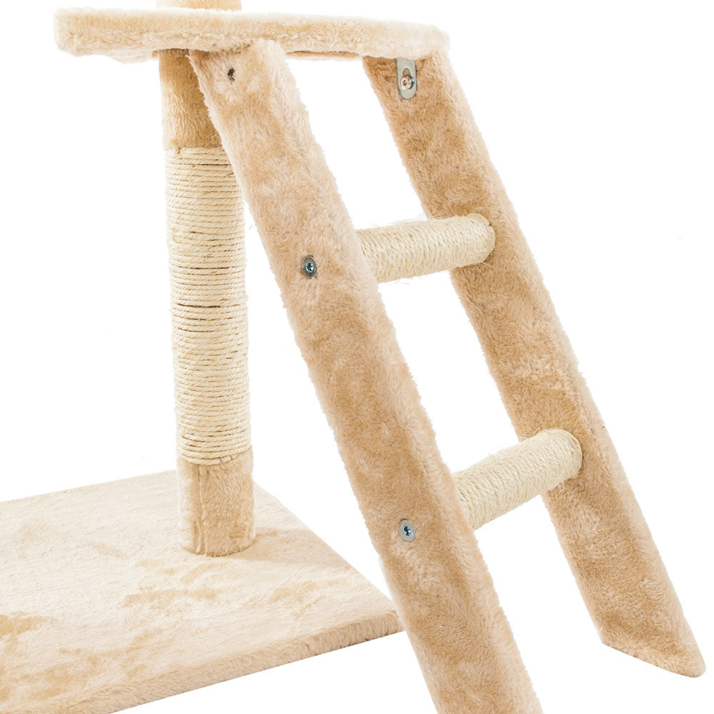 60" Solid Cute Sisal Rope Plush Cat Climb Tree Cat Tower - BaconPaw