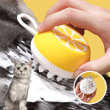 Pet Dog Cat Bath Brush | 2-in-1 Pet SPA Massage Comb 