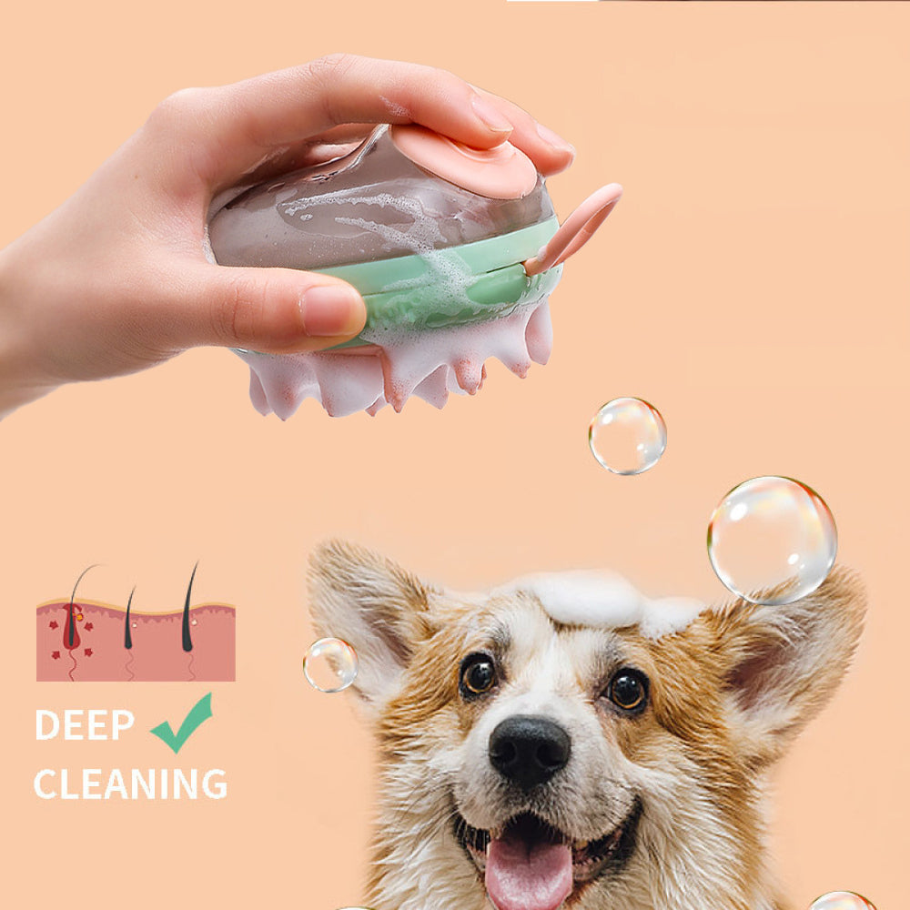 New 2 In 1 Pet Cat Dog Bathing Brush | Pets Supplies